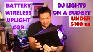 NEW Led Wireless uplights DMX COB wash light - Battery Operated 50w 4in1 Under $100! Great DJ Lights