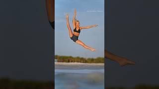 Naomi dancing at the sunset beach #dancephotography #ballerina