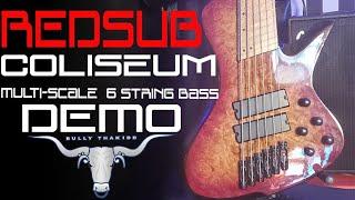 RedSub Coliseum Fanned Fret 6-String Bass