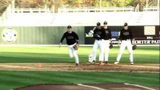 Tagging Drills with Vanderbilt Baseball coach Tim Corbin and ATEC machines