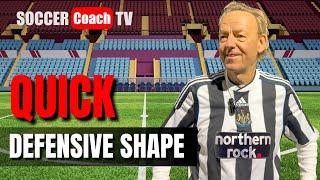 SoccerCoachTV - This is a great drill to improve the speed of your Defensive Shape.