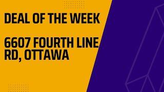 Max's Deal of the Week | 6607 Fourth Line Rd, Ottawa