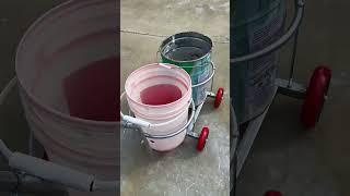 Agricultural double bucket handcart #agriculturaltools#farmingtec#farmtech