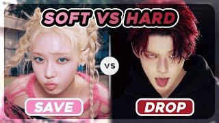 SAVE ONE DROP ONE : ARE YOU A SOFT or HARD K-POP STAN? [41 ROUNDS]