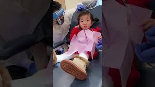 When a 2 year old tries to escape [Pediatric Dentist]