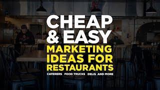 4 Thrifty MARKETING Ideas for RESTAURANTS in 2024