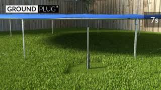 Trampoline Footing from GroundPlug