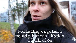 Poliaika, ongelmia postin kanssa | Myday 10.11.2024