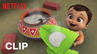 Bheem Cooks The Best Pongal | Mighty Little Bheem: Kite Festival | Netflix India