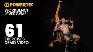 61 Epic Exercises on the Powertec Workbench LeverGym!  FULL DEMO 