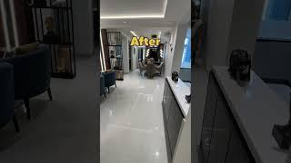 Luxury Interior Design Before Vs After #realestate #luxuryflats #viral #property