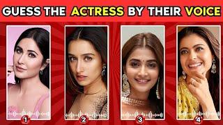 GUESS THE BOLLYWOOD ACTRESS BY THEIR VOICE ?  | Female Celeb  | Who's the Movie Bollywood Voice ?