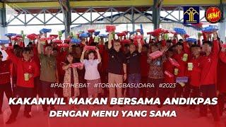 Kakanwil Kemenkumham Sulut Makan Bersama AndikPas Dengan Menu Yang Sama di LPKA Tomohon