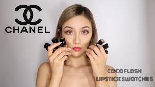 CHANEL ROUGE COCO FLASH LIPSTICK SWATCHES| 香奈儿炫光唇膏试色