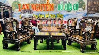 MỸ LAN 24/6 báo giá Bộ Bàn Ghế Gỗ Mun Việt tay 14, Tranh Bách Phúc & Lô Đồ Gốm, Đồ Đồng