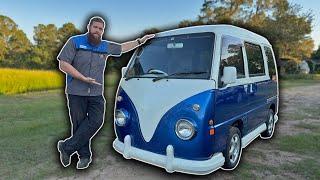 Subaru? VW? What Is This Mini Bus/Kei Van?! 1993 Subaru Sambar Van Full Inspection.