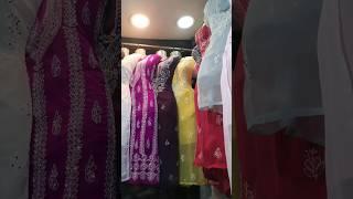 Kolkata New market | Chikan Kari kurti Collection 2023 #shorts  #newmarket #ytshorts #trending