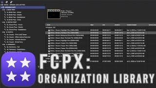 Final Cut Pro X Organization Library