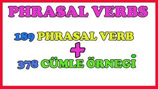 189 İngilizce Phrasal Verb | Yaygın Olarak Kullanılan Deyimsel Fiiller (Phrasal Verbs Konusu)