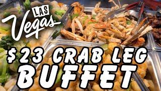 ALL YOU CAN EAT CRAB LEGS and Sushi for $23!! Buffet Asia LAS VEGAS!