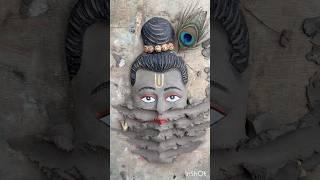 hu ru ru Rajasthani songhu ru ru songKrishna statue making at homeladdu gopal#shorts