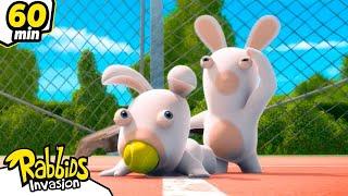 Rabbid, Set and Match! | RABBIDS INVASION | 1H New compilation | Cartoon for kids