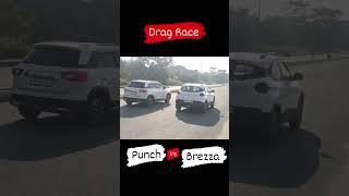 Drag Race: Tata Punch vs Brezza #trending #shorts #rhinors #dragrace  #tatapunch  #brezza