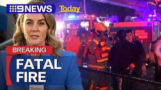 One person killed in Melbourne house fire | 9 News Australia