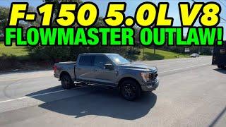 2021 Ford F-150 5.0L COYOTE V8 EXHAUST w/ FLOWMASTER OUTLAW!