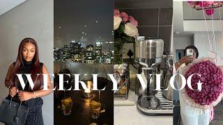 #weeklyvlog : It was my birthday! New coffee machine. Dinner with my girl. Meal prep + grocery haul.