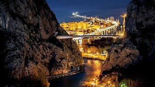 "OMIS GANG" project - Urban night - Omis BASE jump - Most Cetina