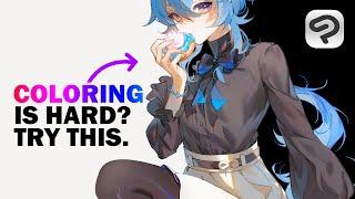 How I Color My Anime Art  Digital Drawing Tutorial [Clip Studio Paint]