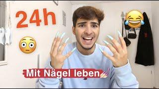 24h MIT NÄGEL LEBEN CHALLENGE Das war ein FEHLER (es sind nicht wirklich 24h) | Emiirbayrak