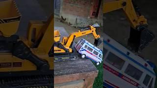 Excavator' jcb' auto rickshaw car video #caartoy #viral