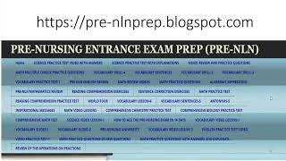 PREP RESOURCES FOR NURSING ENTRANCE EXAMS -  PRE-NLN AND TEAS