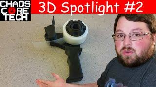 3D Printed Tape Dispenser/Gun -  3D Spotlight #2