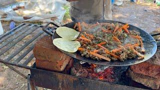 PICOSOS PERO SABROS CHILES TOREADOS CON UNA ¡¡CARNE MOLIDA AL DISCO!! || RUTA LA NUEVE