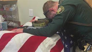 Fallen K-9 honored in memorial service