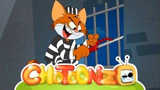 Cat And Keet Prison Escape Police vs Thief Cat Funny Animated Cartoon Shows For Kids Chotoonz TV