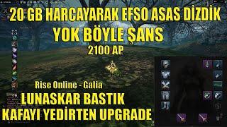 Rise Online Yok Böyle Şans | 20 Gbye Asas Dizdik | Lunaskar Bastık | İnanılmaz Upgrade