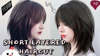 Short Layered Haircut TUTORIAL [step by step]