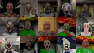 Granny 1 Vs Granny 2 Vs The Twins Vs The Twins Baldi's Vs Evil Nun 1 & 2 Vs Ice Scream 2 & 4