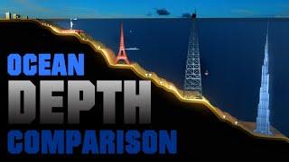 Ocean DEPTH Comparison  (3D Animation)