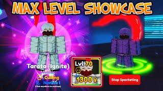 Max Level 70 Evolved Tarata [Ignite] | The Best Burning Unit? In Anime Adventures Roblox