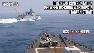 Chinese warships try to intimidate #USNavy warship in #taiwanstrait !