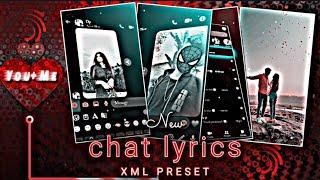 Tere Liye 🫶 new love  song messenger chat lyrics xml file #xmlfile @Xhoss_Rahul_Yt