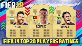 FIFA 19 Top 20 Best Players Ratings Predictions Ft. Ronaldo , Messi , Neymar 4K