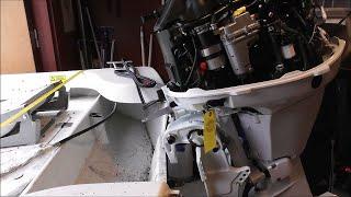 Tohatsu MFS 30C 2021 outboard unboxing installation on boat