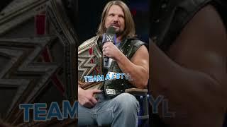 WAIT FOR TEAM AJ STYLES  #wwe #wrestling