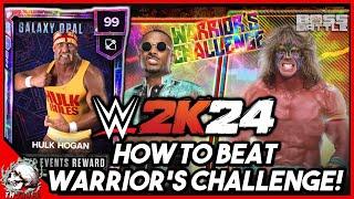 HOW TO BEAT WARRIOR'S CHALLENGE LIVE EVENT! WWE 2K24 MyFaction